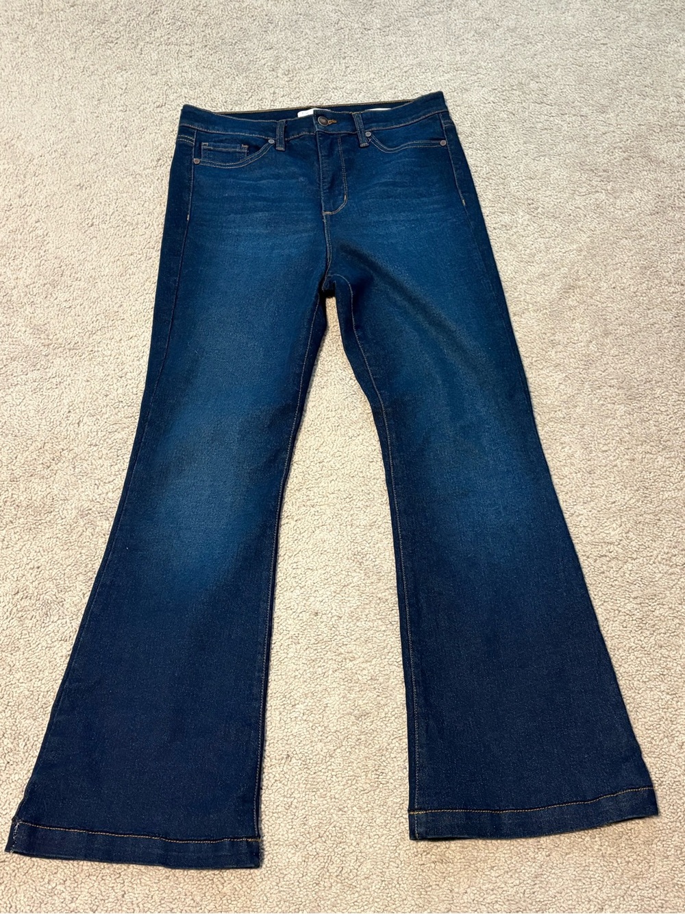 sofia by sofia vergara Deep Indigo Flare Jeans